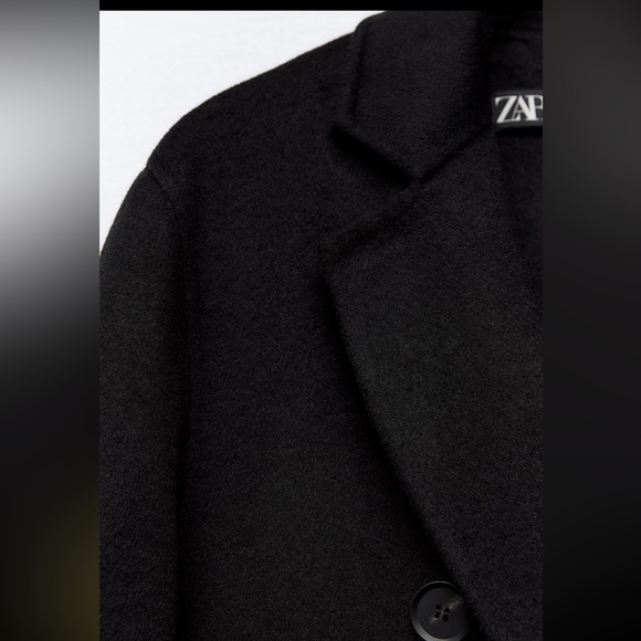 Zara wool blend double breasted coat - Picture 14 of 16